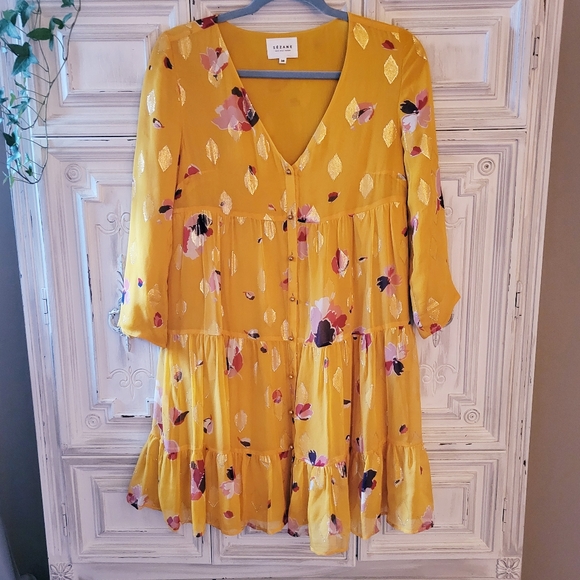 Sezane Aure Silk Dress - Picture 4 of 8